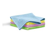 Lot de 4 Torchons de Cuisine Microfibres, Lavette Nettoyant Doux, Absorbants XL Blaumann AT-3882 Multicolore