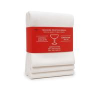 Lot de 4 Torchons Microfibre Blancs 50x37 cm 320 g/m² - Spécial Bars, Brasseries et Restaurants - Ultra Absorbants