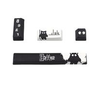 Lot de 4 touches de clavier OEM Profile Enter Space Bar 6.25U PBT Dye-Sublimation pour clavier mécanique, touches de remplacement PBT personnalisées