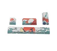 Lot de 4 touches PBT OEM Corail de mer/Cartoon Girl Clavier Mécanique Saisir 6.25u Spacebar Profile Clavier Mécanique Touches PBT Cute 6.25u Spacebar Keycap 4PCS Sea Coral