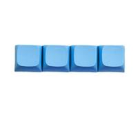 Lot de 4 touches PBT personnalisables pour une expérience de frappe fluide, design mécanique convivial