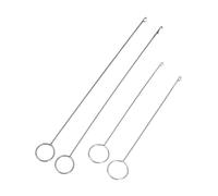 Lot de 4 tourne-boucles en métal avec loquet