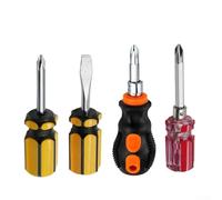 Lot de 4 tournevis compacts avec tête transparente pour les utilisateurs techniques effectuant des étalonnages de routine et des modifications matérielles