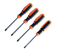 Lot de 4 tournevis de type U de 75 mm - Tournevis magnétiques de type U CRV - Outils à main multifonctions U1.7, U2.0, U2.3, U2.6