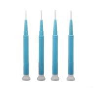 Lot de 4 tournevis en céramique avec pointe en oxyde de zirconium antistatique pour réglage de circuit RF - Pilote plat isolé non magnétique CD-15/20/25/100