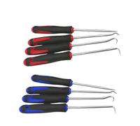 Lot de 4 tournevis for joint d'huile de voiture, joint torique, extracteur de crochets, outils de réparation automobile(4pcs red)