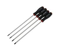 Lot de 4 tournevis Torx - CT2899 - T15/T20/T25/T30 - Extra longs - 350mm - Argent