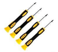 Lot de 4 tournevis Torx T3 T4 pour T5 pour T6 pour Xbox 360 pour PS3 pour PS4 Outil de réparation de manette de jeu Forme hexagonale pour démontage de poignée de console de jeu