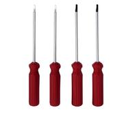 Lot de 4 tournevis triangulaires magnétiques - 1,4 mm, 1,8 mm, 2,0 mm, 2,3 mm - Outil de réparation pour jouets et remplacement de piles