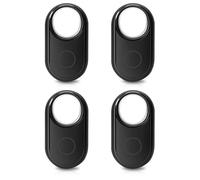 Lot de 4 trackers Bluetooth Android Smart Tag - Compatible avec Google Mon appareil - Étanche IP68 - Pour clés, portefeuille, bagages