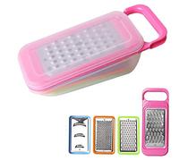Lot de 4 tranches avec conteneur, multifonction, coupe-dés, hachoir, râpe pour restaurant, cuisine