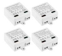 Lot de 4 transformateurs LED 12 V/DC 10 W Mini transformateur 100-240 V Tension constante Bloc d'alimentation pour lampes et bandes Petit et plat sans exigences de charge minimale