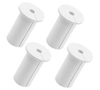 Lot de 4 traverses murales pour kit de gestion de câbles Starlink - Passe-mur pour câble - Trou mural de 1" - Pour routeur de câble Starlink et adaptateur Ethernet - Blanc
