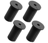 Lot de 4 traverses murales pour kit de gestion de câbles Starlink - Passe-mur pour câble - Trou mural de 1" - Pour routeur de câble Starlink et adaptateur Ethernet (noir)