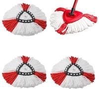 Lot de 4 ttes de balai franges compatibles avec Vileda O-Cedar recharges faciles nettoyer tte de balai poussire SERPILLERE