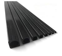 Lot de 4 tubes carrés en fibre de carbone - Longueur : 1000 mm - Diamètre extérieur : 2 mm - 2,5 3 4 5 6 8 10 mm - Pour modèles télécommandés - Accessoires de bricolage (4 x 4 x 3 mm)