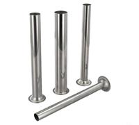 Lot de 4 tubes de remplissage de saucisses en acier inoxydable - Buses de remplissage pour hachoirs à viande électriques et manuels - Entonnoir pour faire des saucisses de bœuf, porc, dinde maison