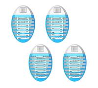 Lot de 4 tue-insectes électriques - Piège à insectes - Lampe à insectes pour un usage domestique - Lampe anti-moustiques avec lampe UV - Mini répulsif pour la maison et l'intérieur