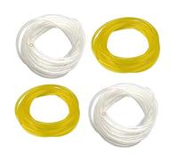 Lot de 4 tuyaux de carburant 1,2 pour tronçonneuse, débroussailleuse, souffleuse et tondeuse à gazon - 3 mm x 6 mm, 3 mm x 5 mm, 2,5 mm x 5 mm, 2 mm x 3,5 mm - Conduites d'huile transparentes et