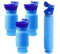 Lot de 4 urinoirs rétractables, 750 ml, pour homme et femme, portable, pour toilettes, urinoir d'urgence, pliable, urinoir personnel, pour le camping, la voiture, les embouteillages, les voyages