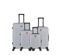 LOT DE 4 - Valise Grand Format, Valise Week-end, Valise Cabine et Valise Cabine XXS WIL - GRIS - SWISS KOPPER