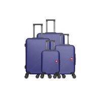 - lot de 4 - valise grand format, valise weekend, valise cabine, valise cabine xxs spiez - marine