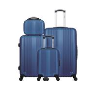 hero - lot de 4 - valise grand format, valise weekend, valise cabine xxs et vanity lipari - marine marine G
