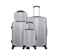 hero - lot de 4 - valise grand format, valise weekend, valise cabine xxs et vanity lipari - gris gris G