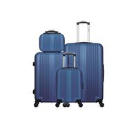 - lot de 4 - valise grand format, valise weekend, valise cabine xxs et vanity lipari - marine