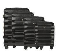 Lot de 4 valises en ABS 55cm, 65cm, 75cm et 85cm Nice Bemon noir