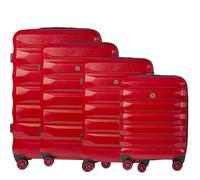 Lot de 4 valises en ABS 55cm, 65cm, 75cm et 85cm Nice Bemon rouge