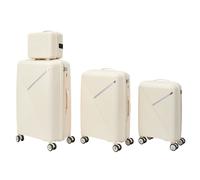 Lot De 4 Valises - Jet Lag - Chicago - Chic - Moderne - Beige - 13l 37l 61l 89l