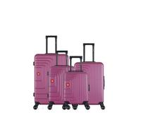 Lot de 4 valises Ruti prune grand format weekend cabine cabine XXS