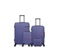 Lot de 4 valises Spiez marine grand format weekend cabine XXS avec vanity