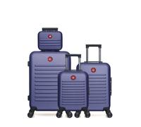 Lot de 4 - Valises weekend, cabine, cabine XXS et vanity WIL - bleu - SWISS KOPPER