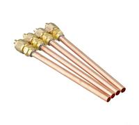 Lot de 4 valves d'accès en cuivre pour climatiseur, réfrigérateurs et ports de test de rail de carburant