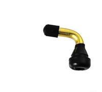 Lot de 4 valves d'angle en caoutchouc pour pneus sans chambre à air avec mamelon pour roue à disque sans chambre à air, inclinaison à 90 degrés, construction en caoutchouc et alliage d'aluminium (4