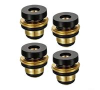Lot de 4 valves d'angle en laiton avec mécanisme d'arrêt d'eau et joint d'étanchéité pour intégration du système d'eau et régulation du débit
