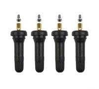Lot de 4 valves de capteur de pression des pneus TPMS, kit de réparation de tige, compatible avec Fiesta Focus Ecosport F-150 Explorer, capteur de pression des pneus noir
