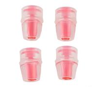 Lot de 4 valves de dentition en silicone pour vessie d'hydratation, embout souple pour sac à dos d'hydratation, remplacement facile pour camping, randonnée, course, vélo (rouge)