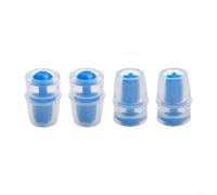 Lot de 4 valves de rechange en silicone pour sac à eau de vélo, gaine élastique souple pour sac d'hydratation, pièces de bec de vessie d'eau de course à pied en plein air (bleu)