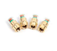 Lot de 4 valves de surveillance de pression des pneus de voiture avec indicateur de capteur pour alertes de pression réelle pour protéger les pneus et améliorer la conduite