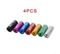 Lot de 4 valves de vélo en aluminium pour valves Presta conçues pour les vélos de route et de course pour protéger les pneus de la saleté et de la perte d'air (bleu)