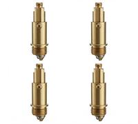 Lot de 4 valves de vidange pop-up - Bouchons à ressort pour lavabo de salle de bain - En laiton - Avec fonction clic clac - Bouchons de vidange assortis, pour salle de bain et cuisine