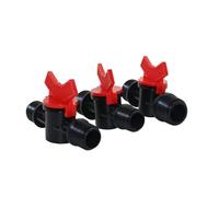 Lot de 4 vannes à filetage mâle 1/2" et 3/4", interrupteur de contrôle du débit d'eau, for réservoir d'eau d'irrigation, aquarium, salle de bain, raccords de tuyauterie(1I2 to 3I4)