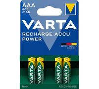 Lot de 4 Varta Ready2use pour chargeurs et accus Recharge R03 AAA 800 mAh