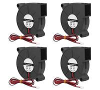 Lot De 4 Ventilateurs 50 Mmx15 Mm 12 V 5015 À Double Roulement À Billes Cc Sans Balais Pour Accessoires D'Imprimante 3D