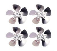 Lot de 4 ventilateurs de réfrigérateur 200 mm, 230 mm, 250 mm, alliage d'aluminium, style ventouse, stockage à froid, trou de moteur de 6,9 mm pour remplacement du congélateur (230 mm)