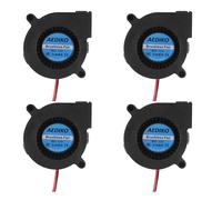 Lot De 4 Ventilateurs De Refroidissement 5015 Pour Imprimante 3D Dc 12 V Double Roulement À Billes 50 X 50 X 15 Mm 0,17 A Turbo