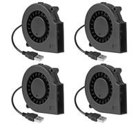 Lot de 4 ventilateurs USB 75 mm x 15 mm 5 V 7515 USB DC sans balais pour imprimante 3D